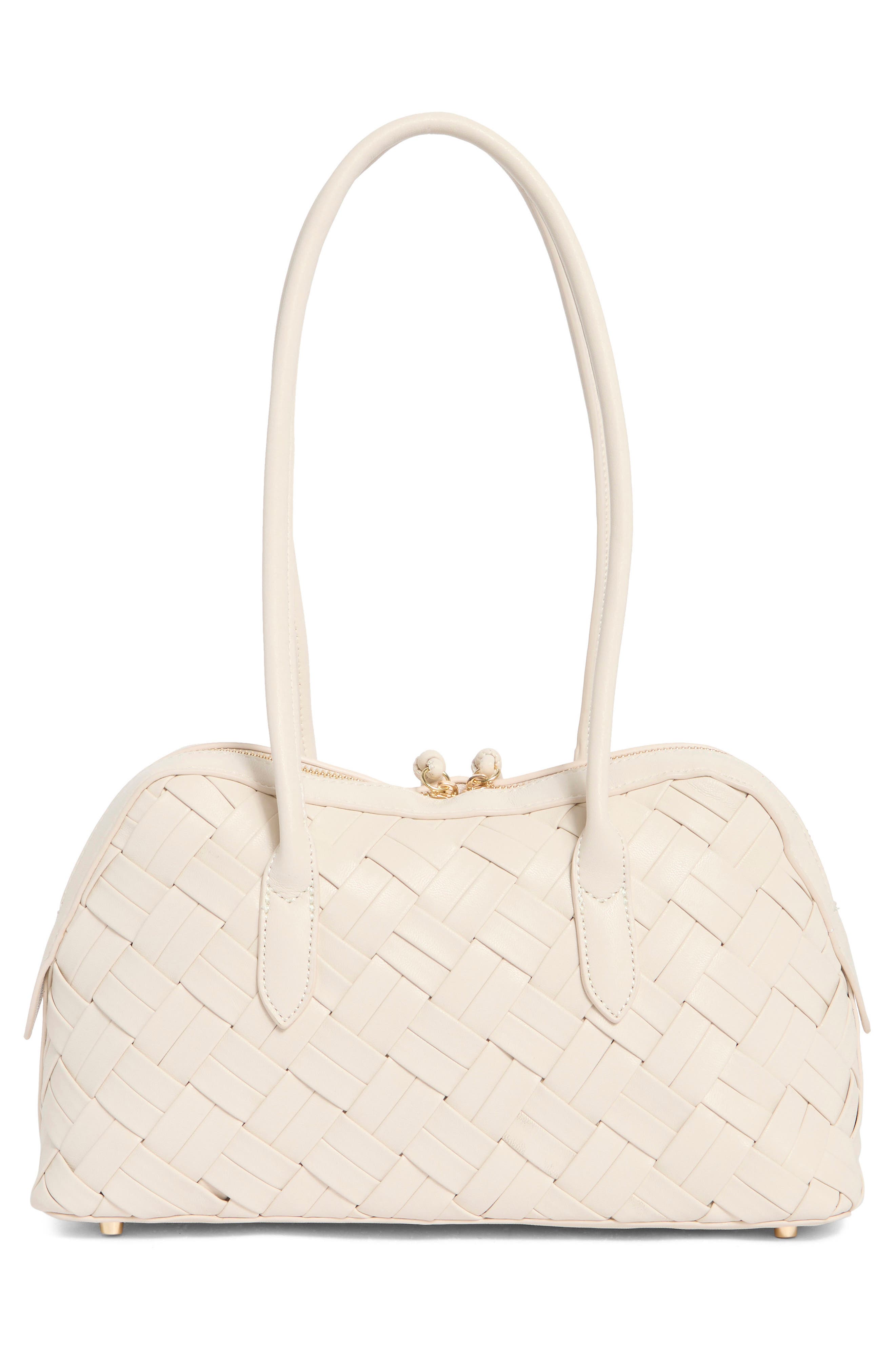 Woven Shoulder Bag, Alternate, color, OATMILK
