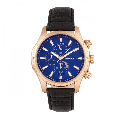 Lacroix Chronograph Leather-Band Watch
