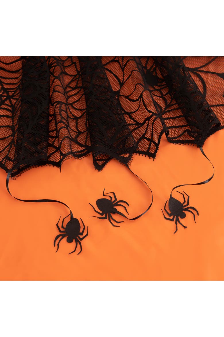 Threadmade Crawling Halloween Spider Lace Lined Tablecloth | Nordstrom