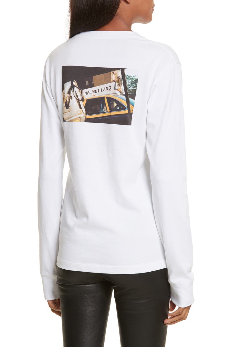 Taxi Long Sleeve Tee, Alternate, color, WHITE