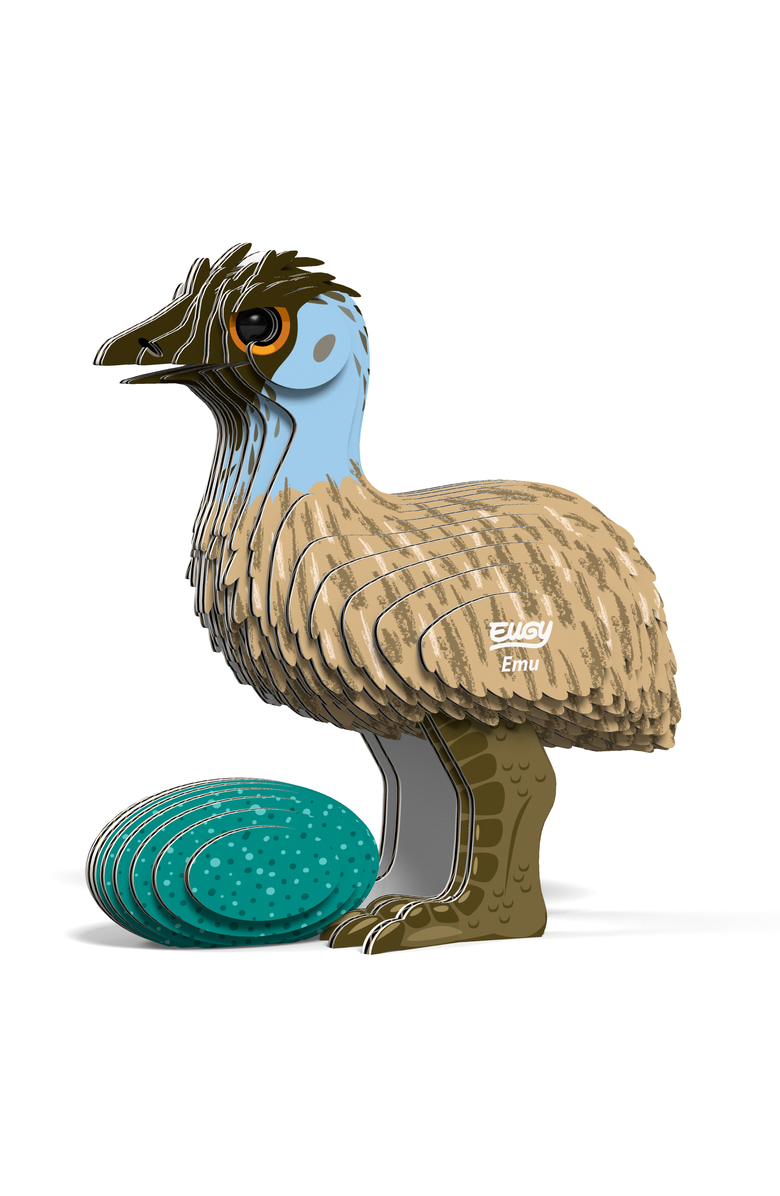 Eugy Puzzles Emu 3D Puzzle, Alternate, color, NO COLOR