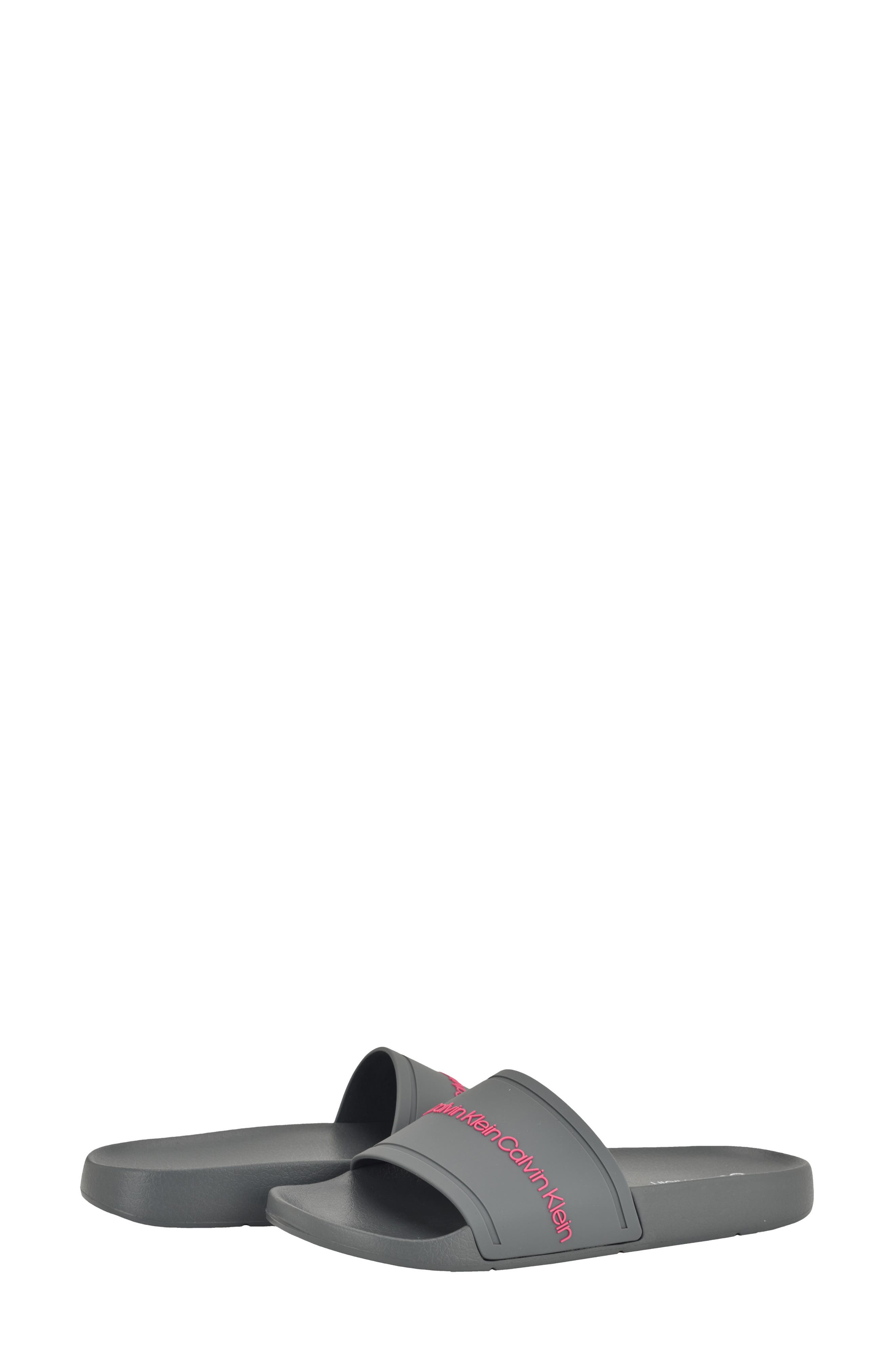 Anyka Slide Sandal, Alternate, color, DARK GREY