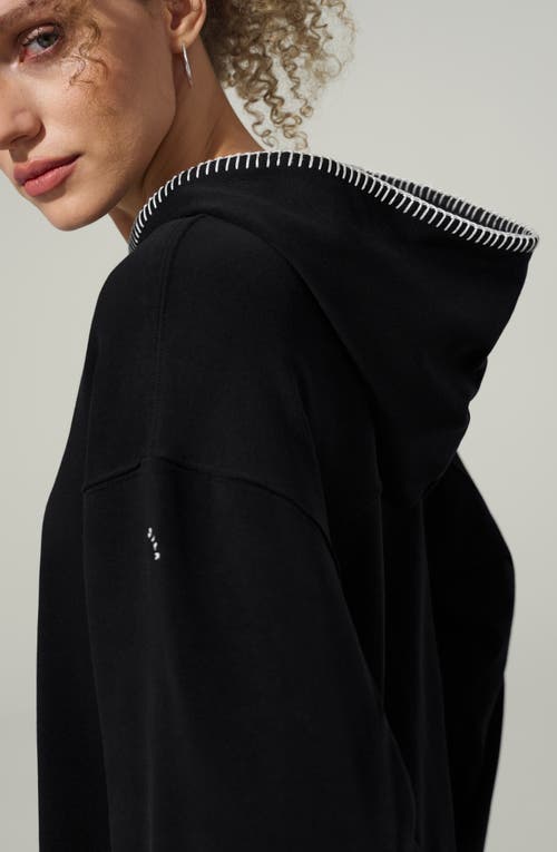 Lilysilk Seamflow Douceur Hoodie In Black