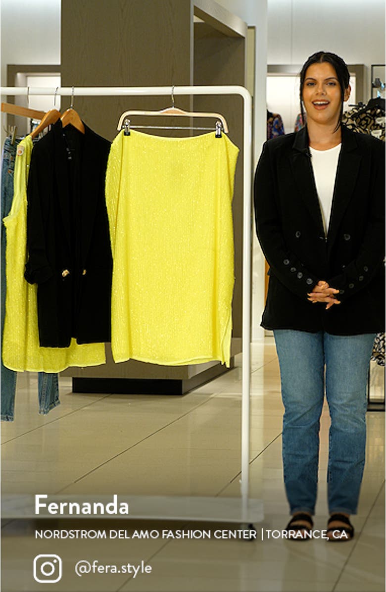 Bright Sequin Midi Skirt, sales video thumbnail