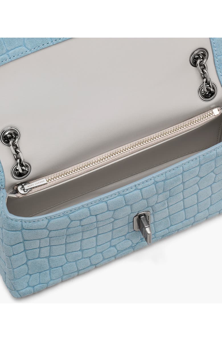 Marc Jacobs The Dual Chain Strap Suede Mini Bag, Alternate, color, Blue Mist