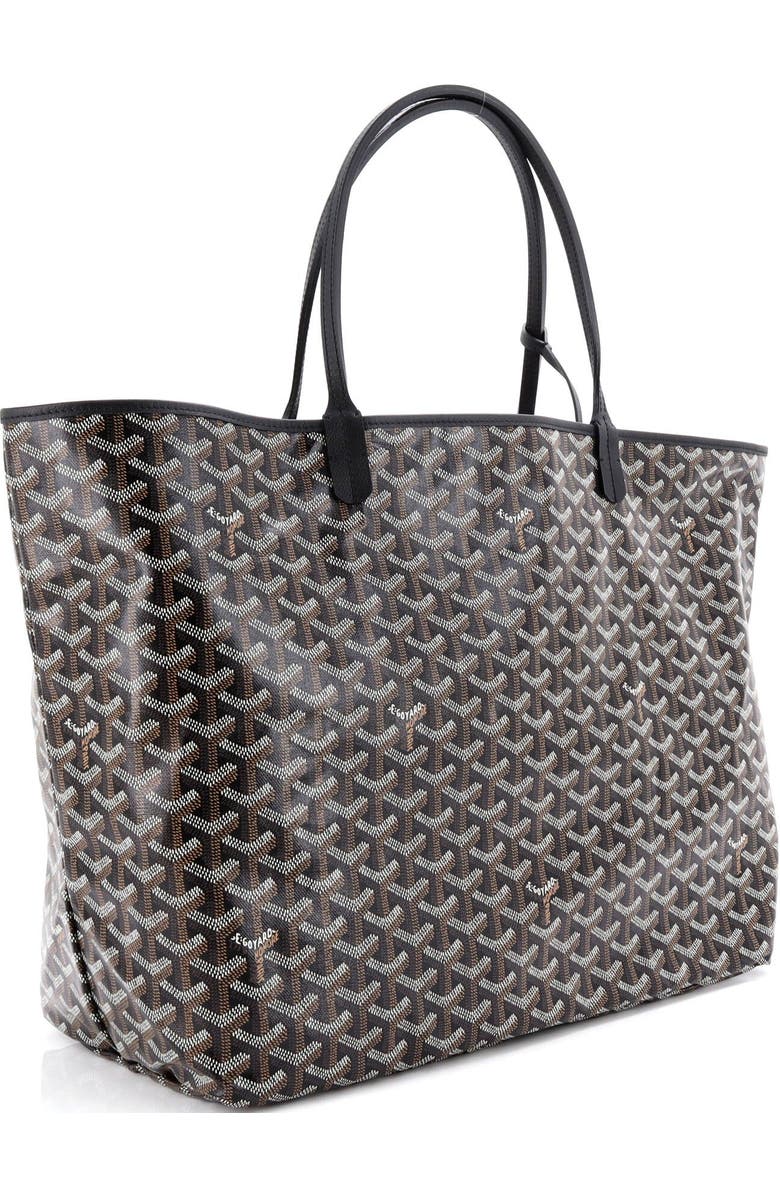 Pre-Owned Goyard Saint Louis Tote Coated Canvas GM, Alternate, color, Black