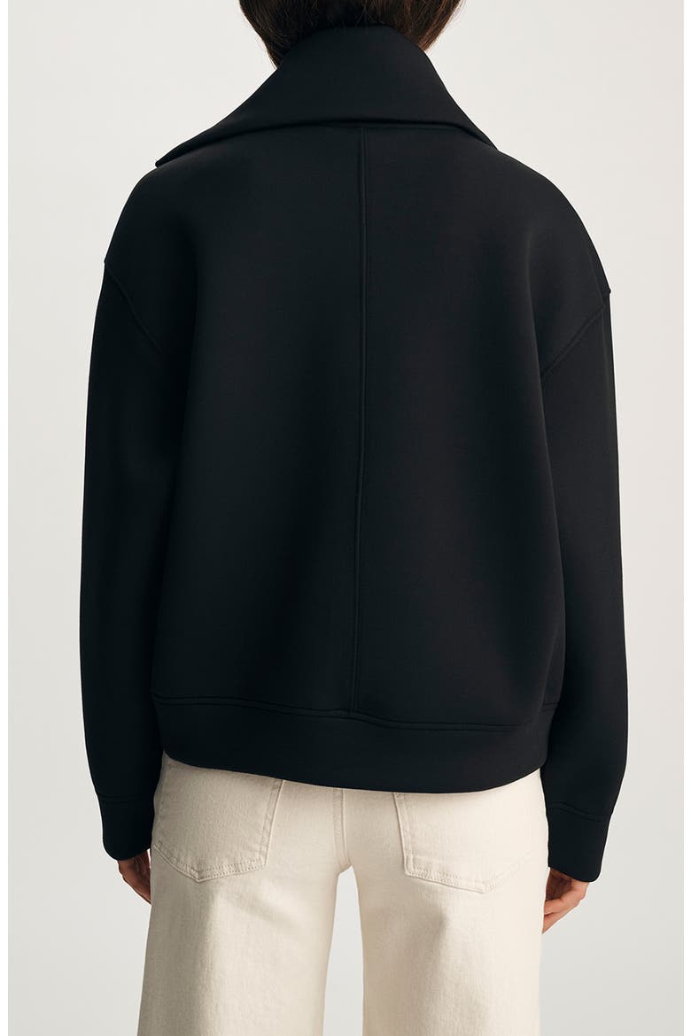 Sporty Luxe Full Zip Fleece Sweatshirt, Alternate, color, BLACK