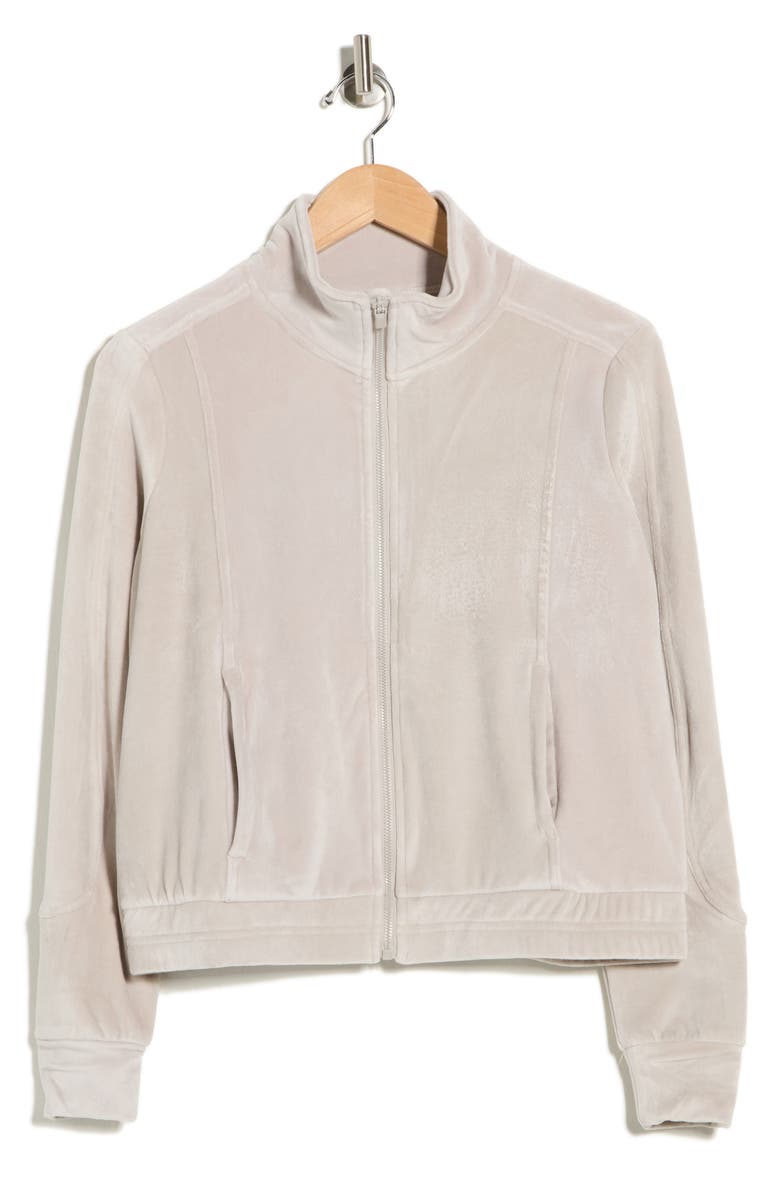 YOGALICIOUS Uptown Double Butter Zip Jacket, Alternate, color, Shadow Rock