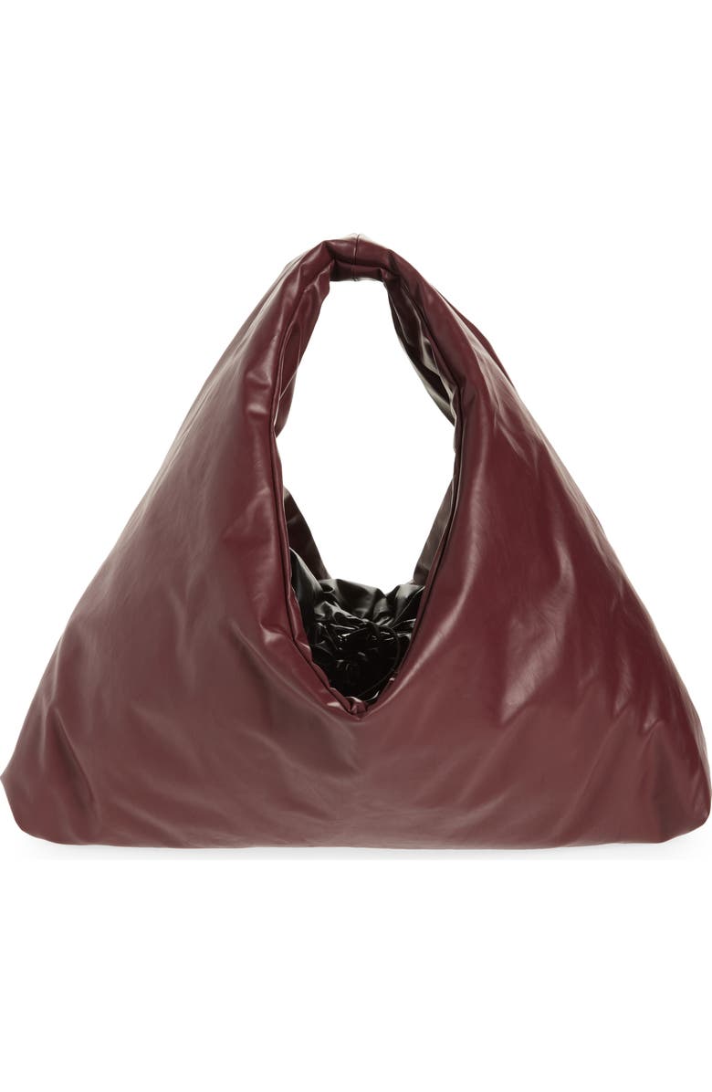 KASSL Anchor Small Oiled Canvas Top Handle Bag, Main, color, Oil Bordeaux