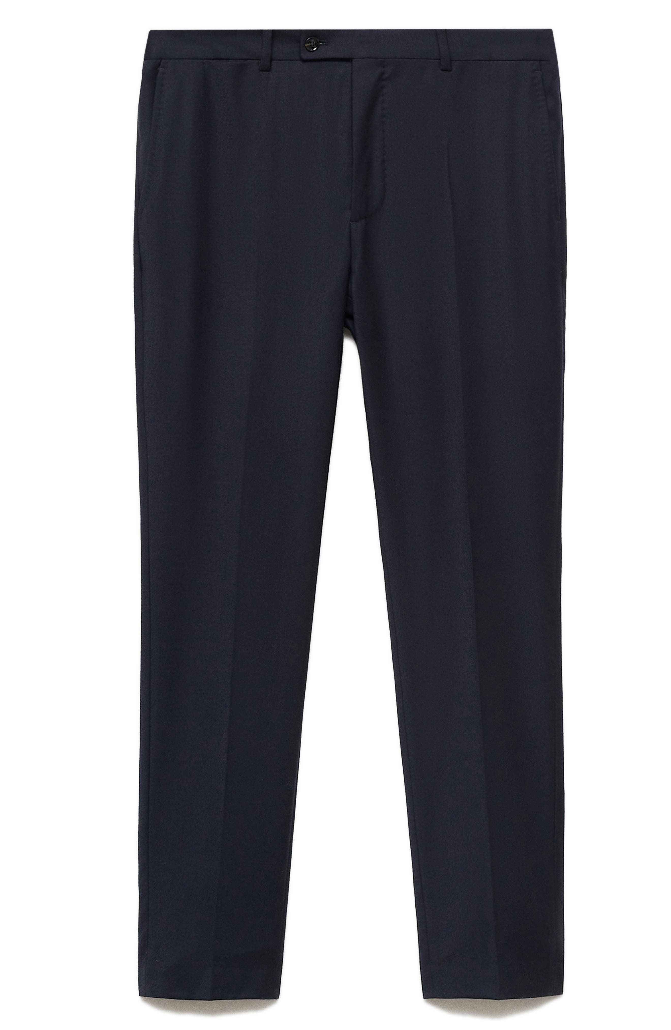 Slim Fit Virgin Wool Dress Pants - image 3