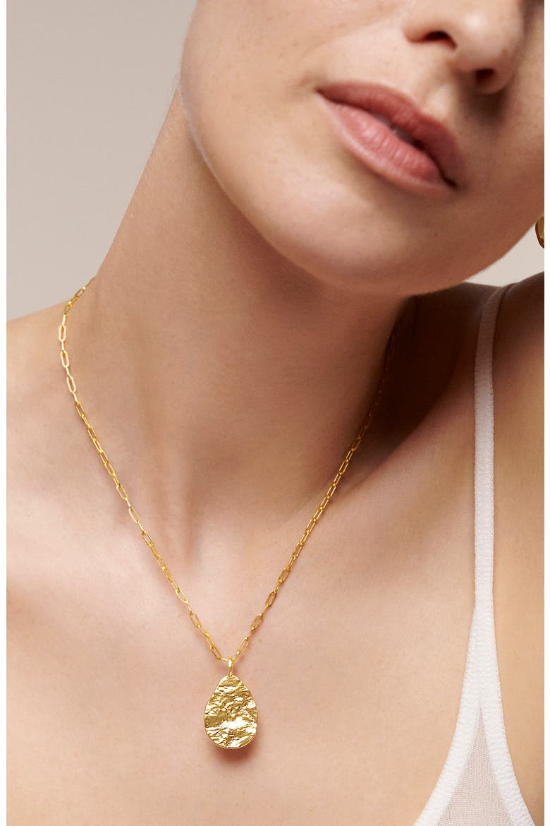 Capri Teardrop Pendant Charm, Alternate, color, 18K GOLD VERMEIL