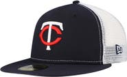 New Era Men's New Era Navy Minnesota Twins Team Color 59FIFTY Trucker Fitted Hat