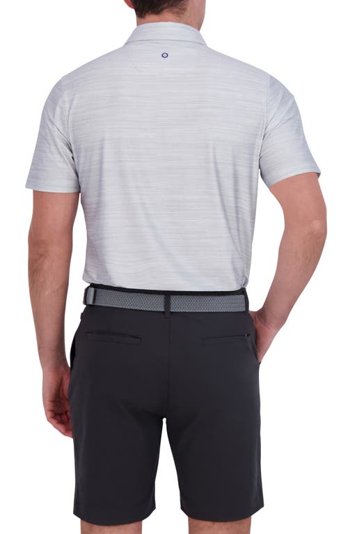 Ben Sherman Mélange Stretch Tech Polo In Gray