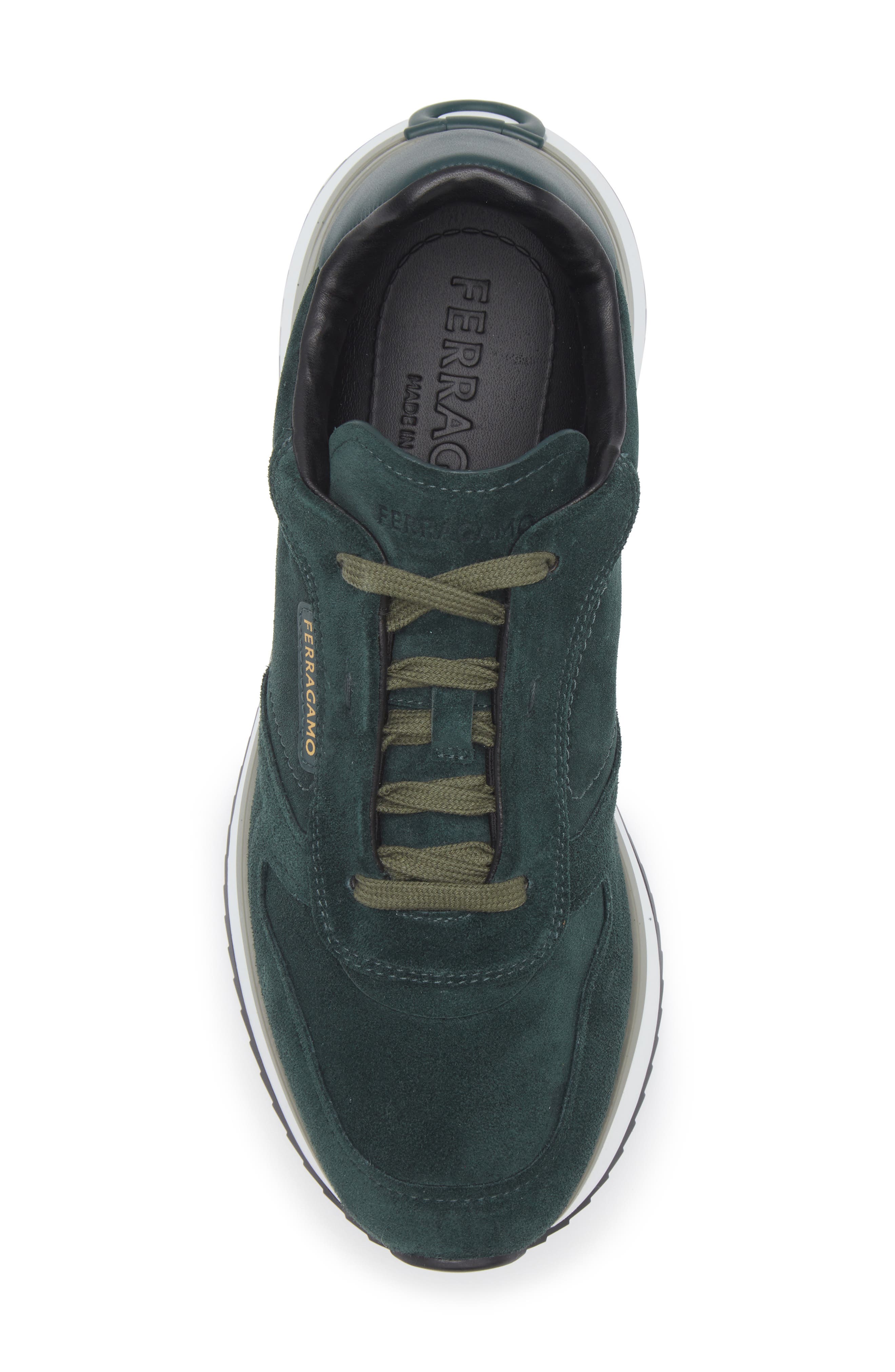 FERRAGAMO America Sneaker, Alternate, color, Moss Nero