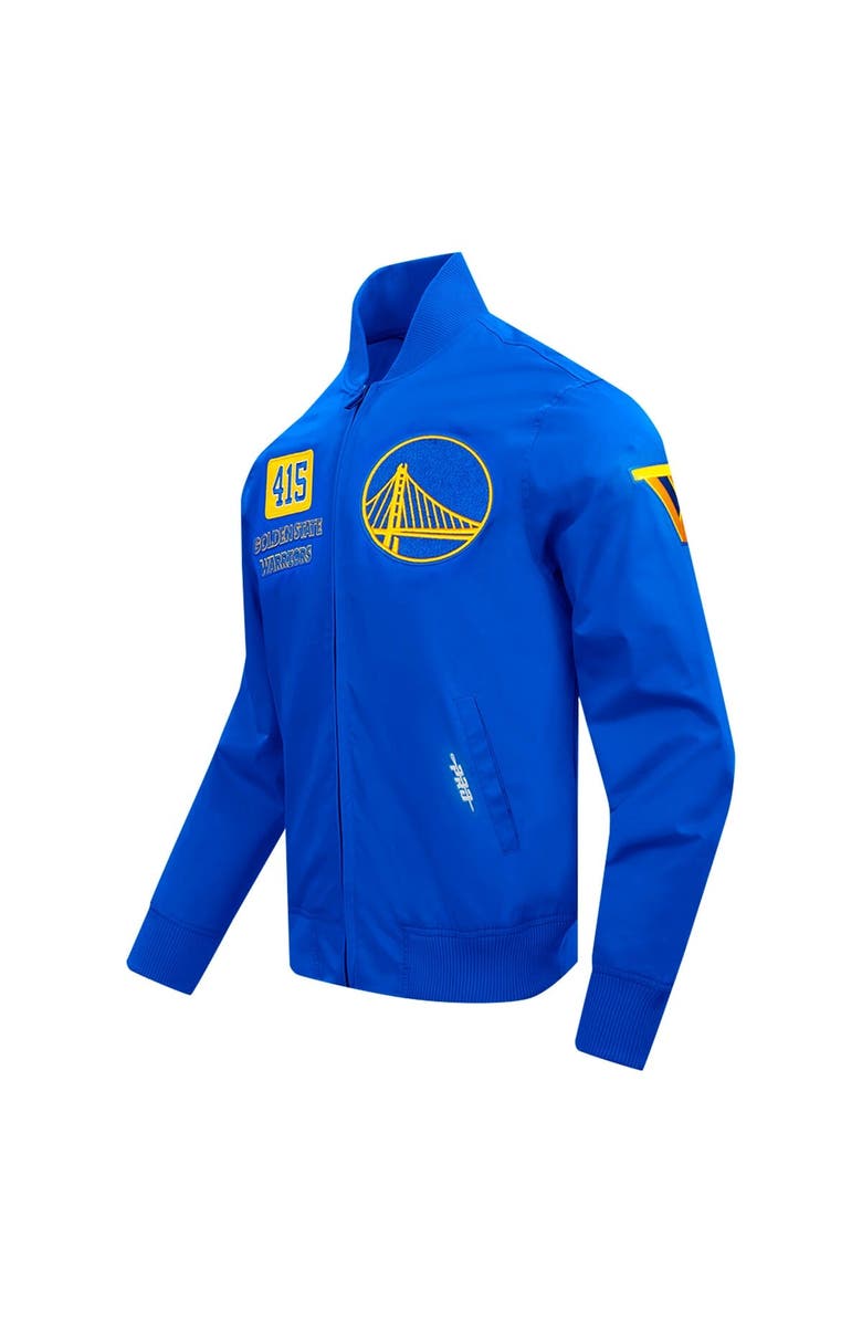 PRO STANDARD Men's Pro Standard Royal Golden State Warriors Area Code Full-Zip Jacket, Alternate, color, Royal