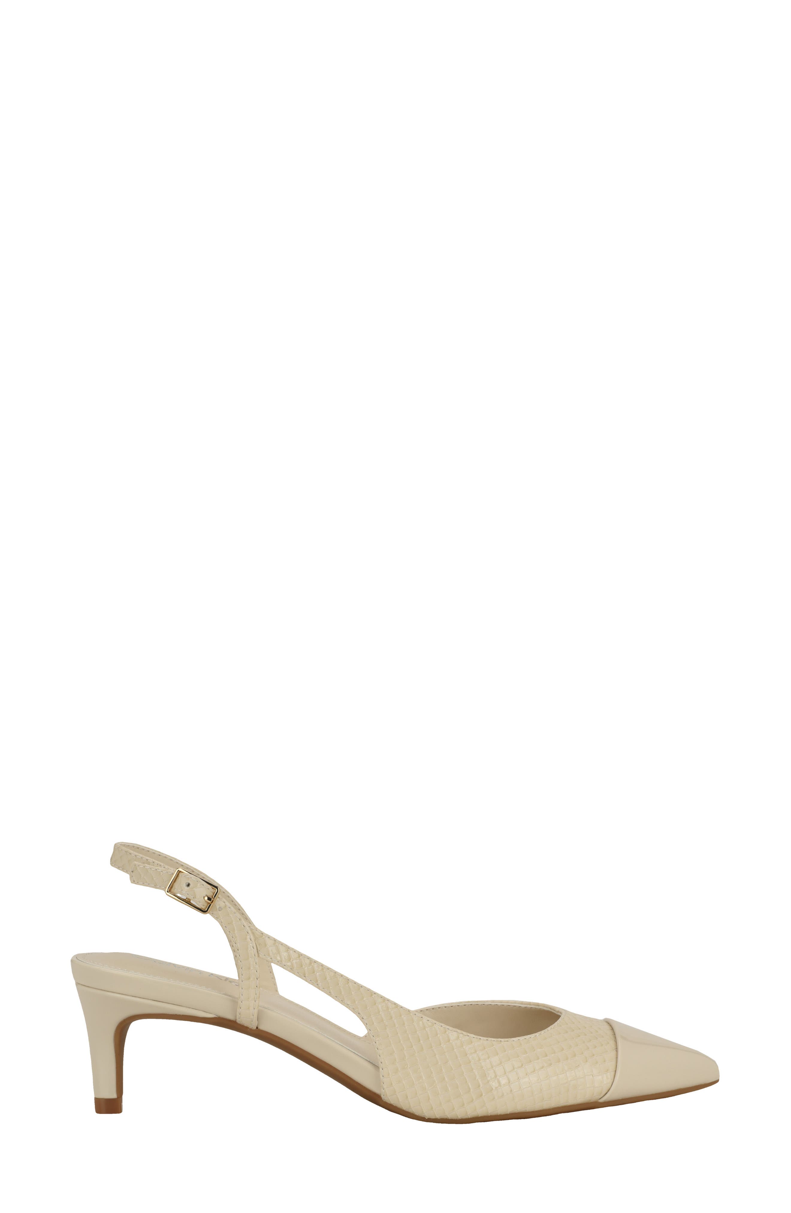 Slingback Kitten Heel Pump, Alternate, color, IVORY