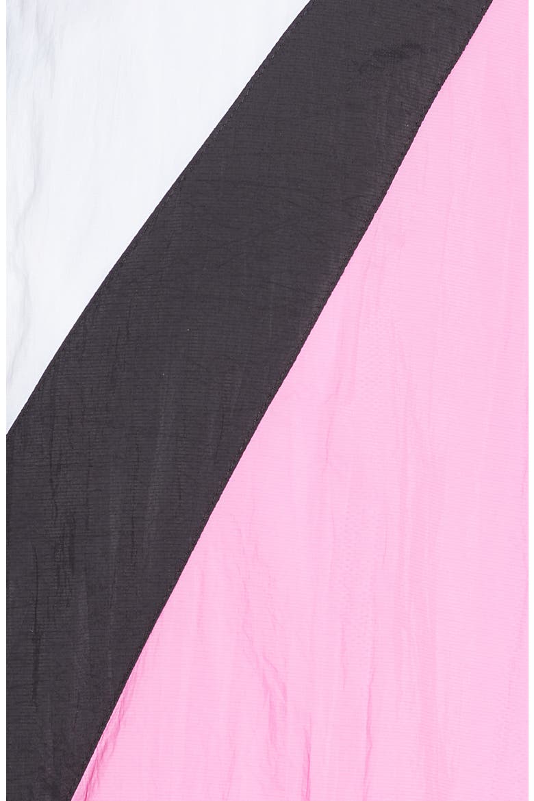 Sportswear Women's Woven Swoosh Jacket, Alternate, color, CHINA ROSE/ WHITE/ BLACK