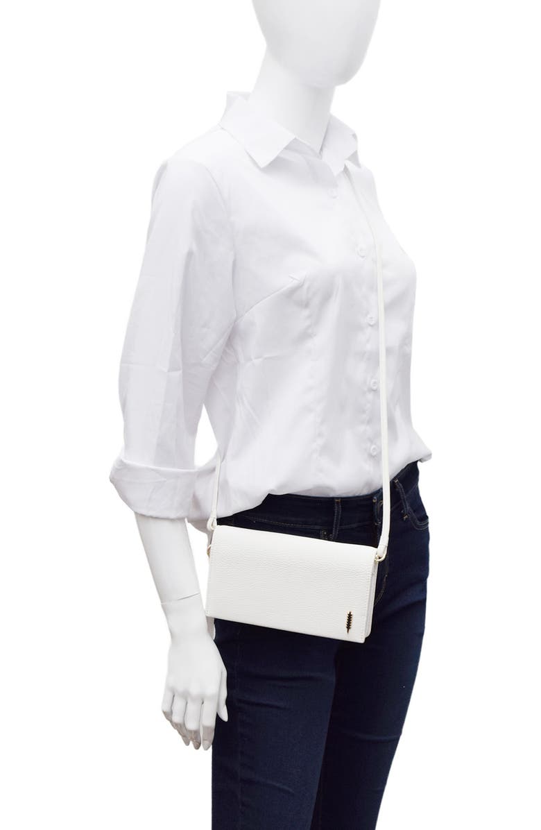 Thacker Aris Soft Pebble Crossbody Bag, Alternate, color, White