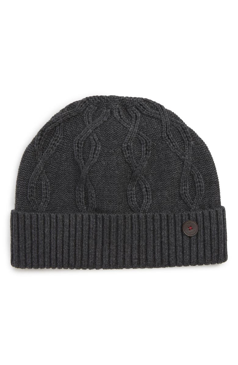 Ted Baker London Cable Knit Beanie, Main, color, 