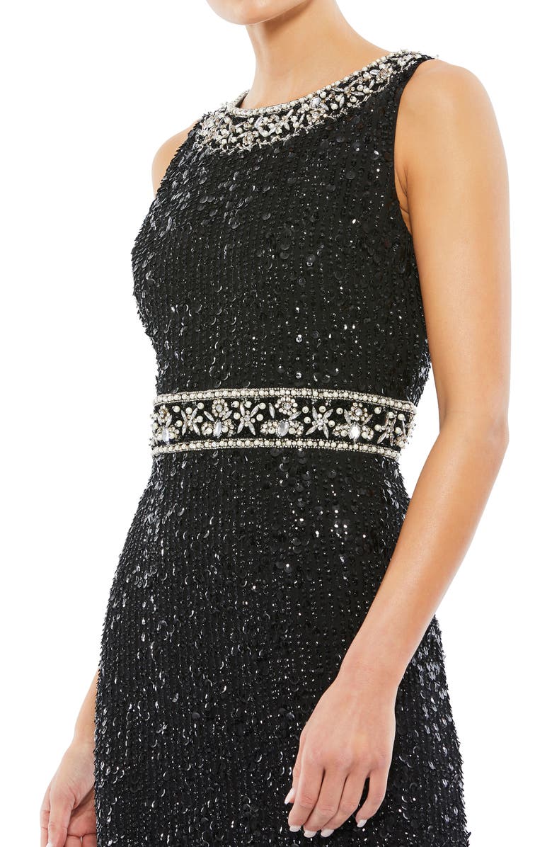 Mac Duggal Sequin Cocktail Midi Dress, Alternate, color,