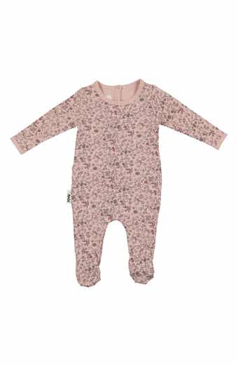 Manière Elegant Floral Stretch Cotton Footie