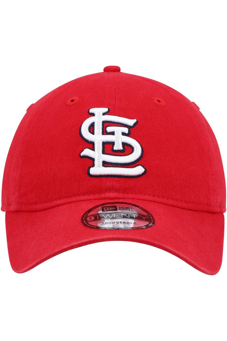 Men's New Era Red St. Louis Cardinals Logo Replica Core Classic 9TWENTY Adjustable Hat, Alternate, color, Red