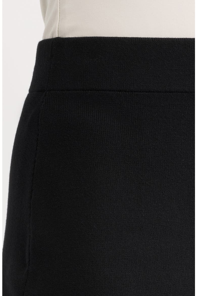 Rib Pencil Skirt, Alternate, color, ANNE BLACK