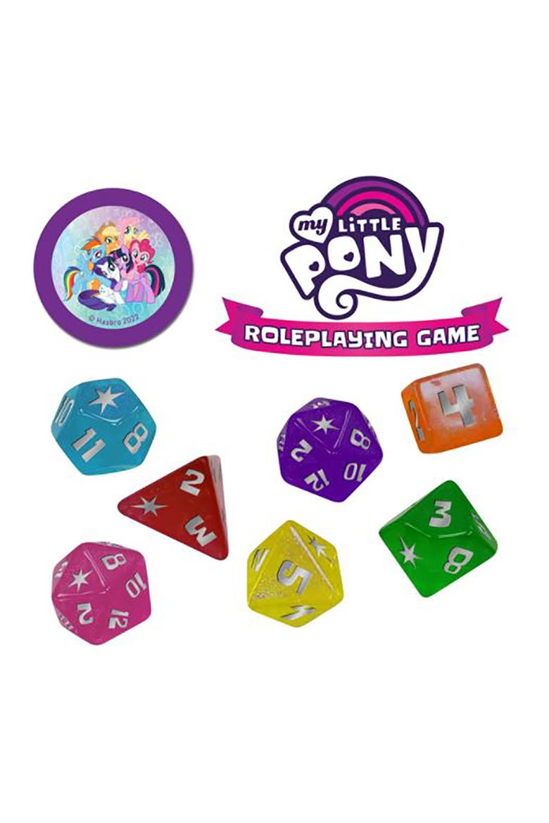 My Little Pony Roleplaying Game Dice Set Rpg Accessory, Alternate, color, Multicolored