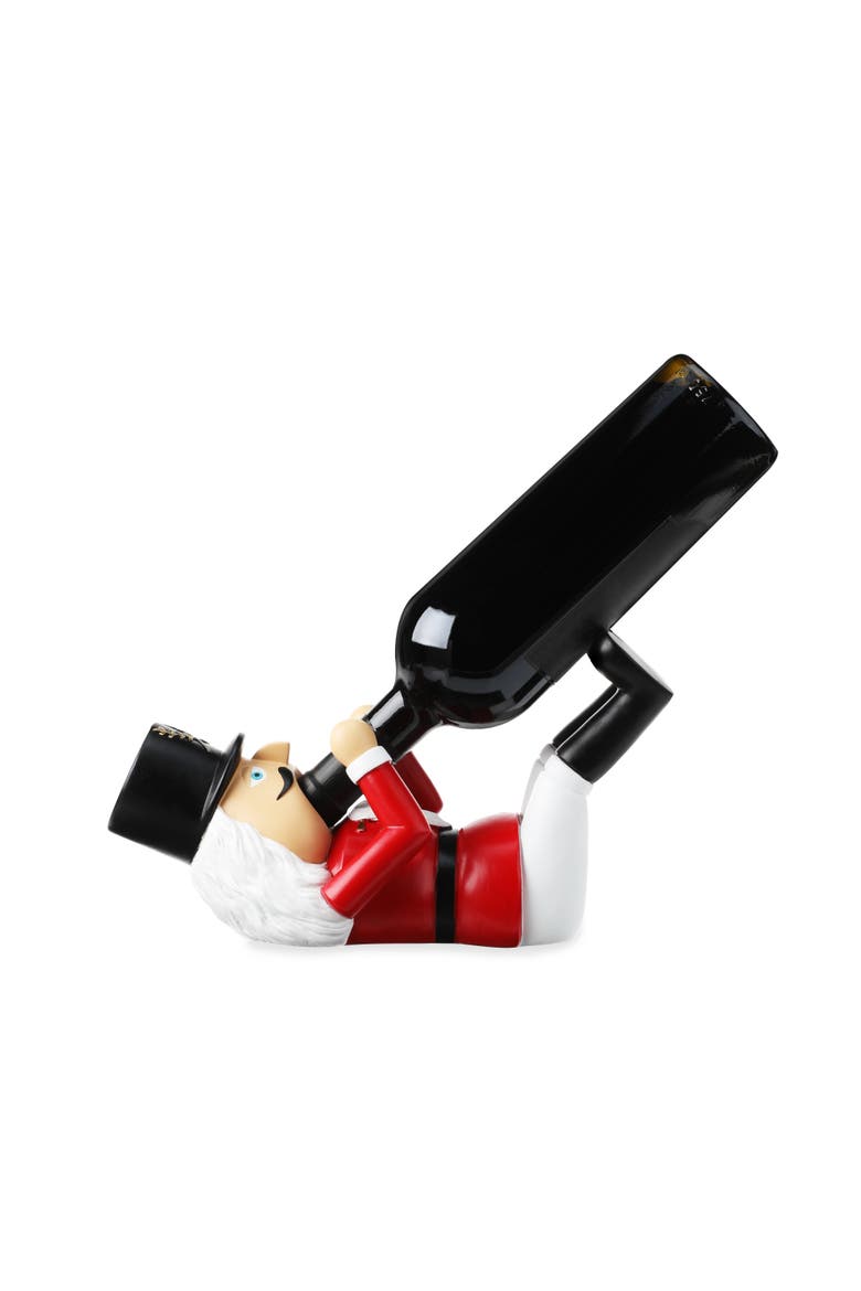 Nutcracker Wine Bottle Holder, Main, color, Red