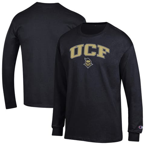 Men's Champion  Black UCF Knights Arch Over Logo Long Sleeve T-Shirt