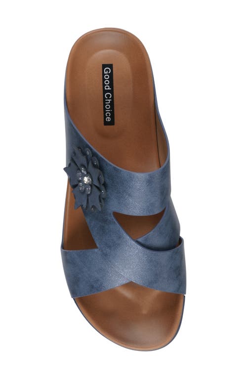 Gc Shoes Nessie Comfort Slide Sandal In Blue