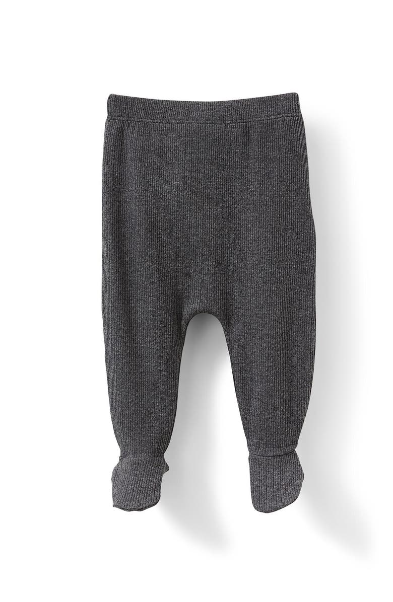 Cotton On Kids Organic Pointelle Legging, Main, color, Charcoal Marle