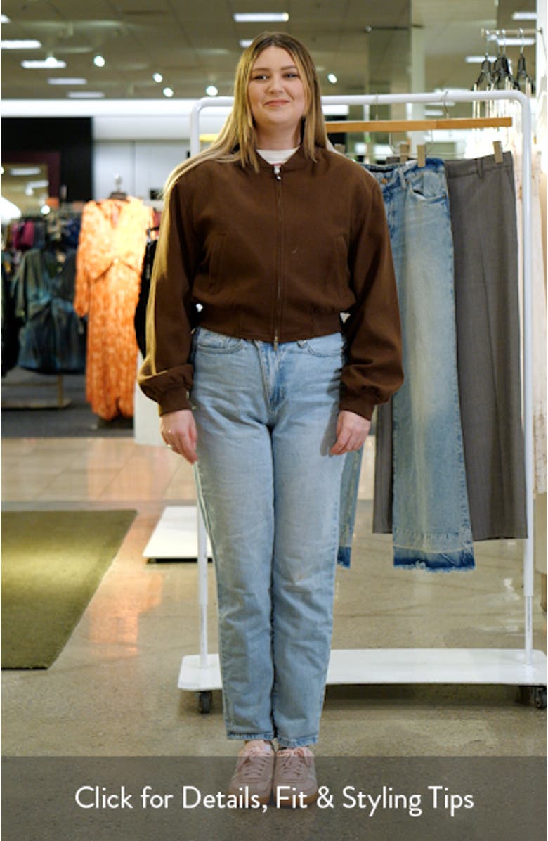 Wool Blend Bomber Jacket, sales video thumbnail