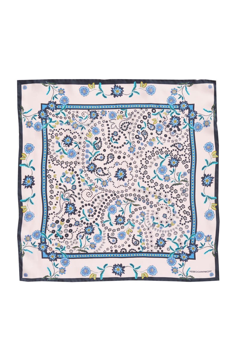 Rebecca Minkoff Mixed Floral Paisley Silk Bandana, Alternate, color, 