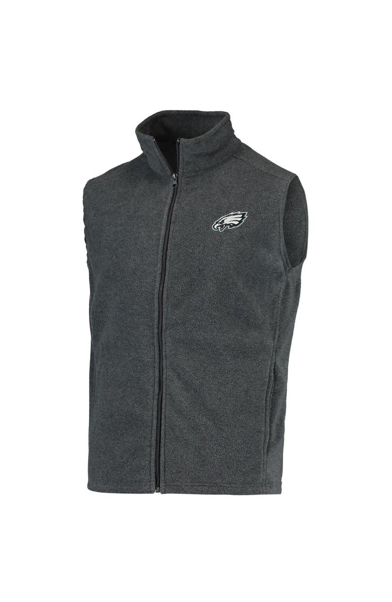 DUNBROOKE Men's Gray Philadelphia Eagles Houston Fleece Full-Zip Vest, Alternate, color, Gray