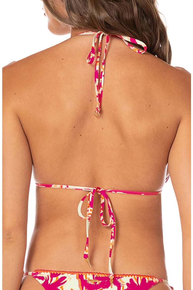 Dream Scape Glow Balmy Reversible Bikini Top, Alternate, color, DARK PINK