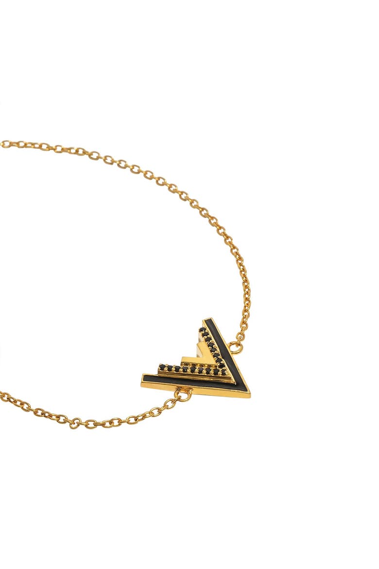 Valor Victorious Onyx Gold Bracelet, Main, color, Gold & Black