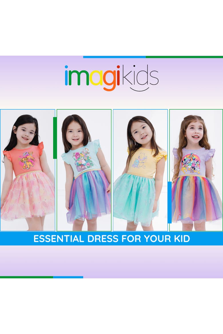 Mickey Mouse & Friends Tulle Tutu Dress, Alternate, color, Mickey Friends Rainbow