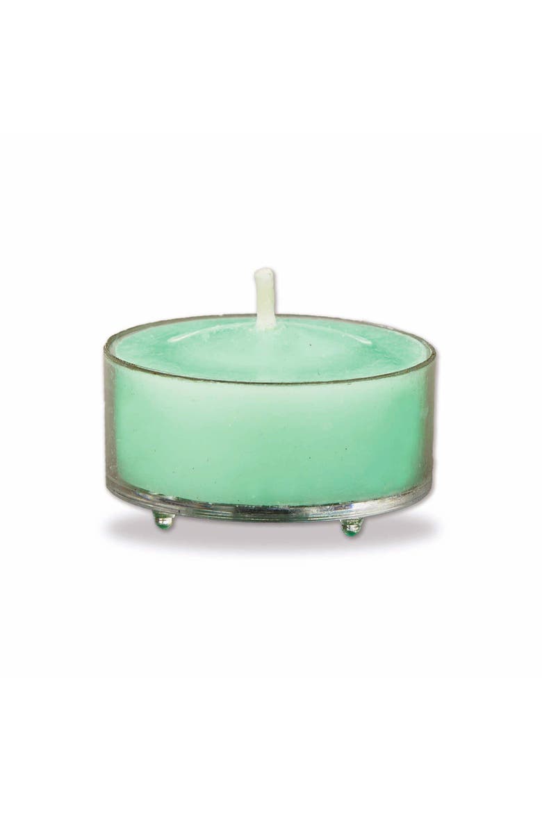 Color Studio Seafoam Tealight Candles Set of Eight Smokeless, Alternate, color, Green