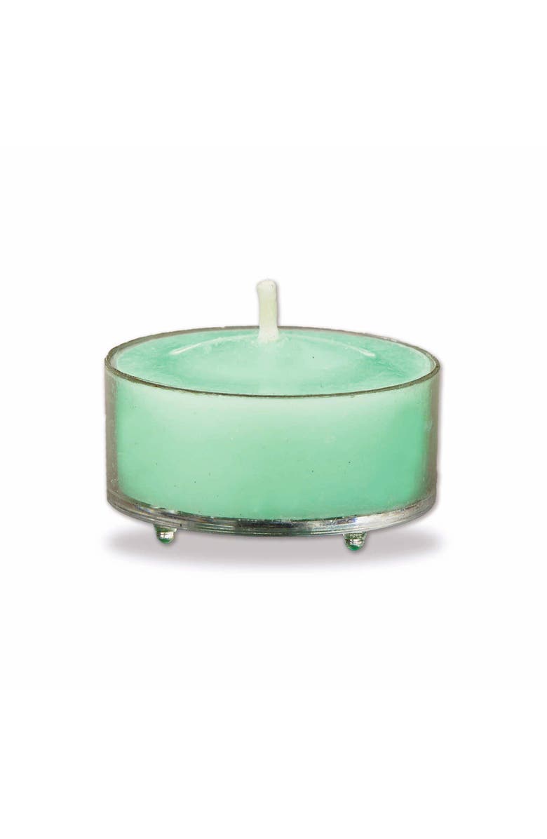 tag Color Studio Seafoam Tealight Candles Set of Eight Smokeless, Alternate, color, Green