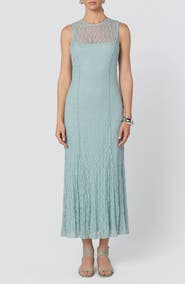 ASTR the Label Annabella Lace Overlay Midi Dress