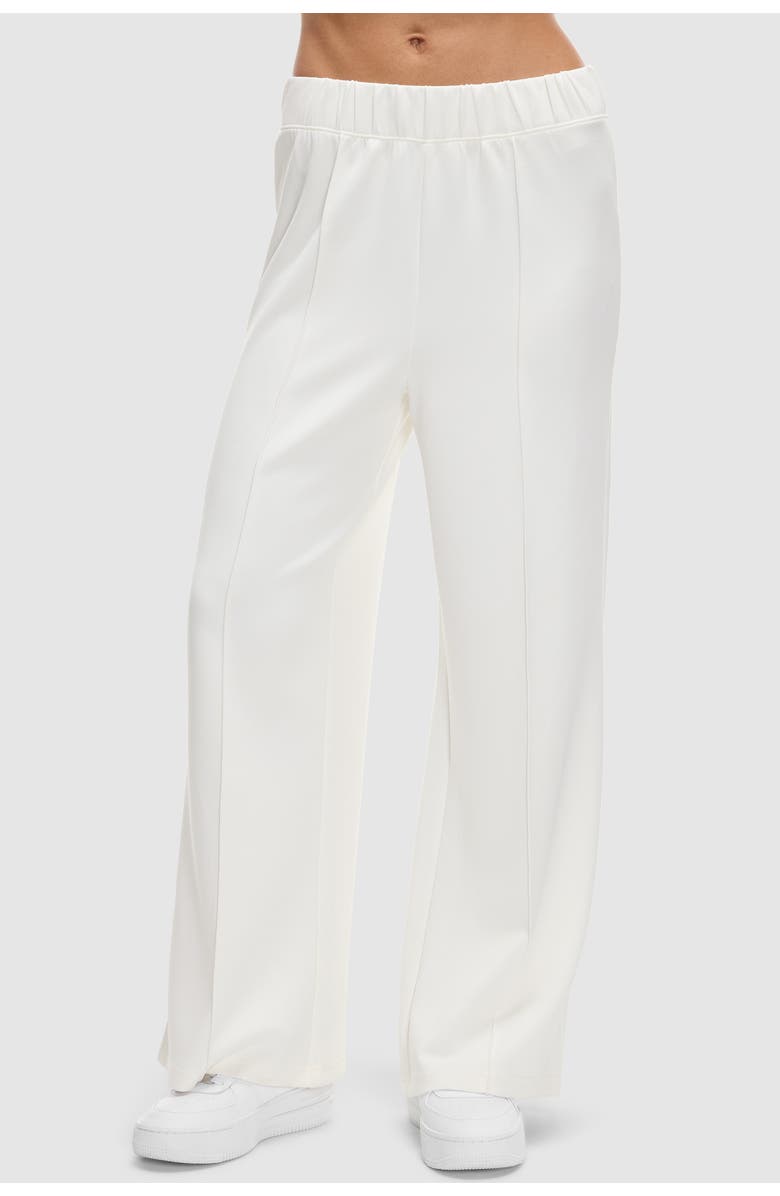 Peloton Washed Interlock Pintuck Pant, Main, color, Pearl