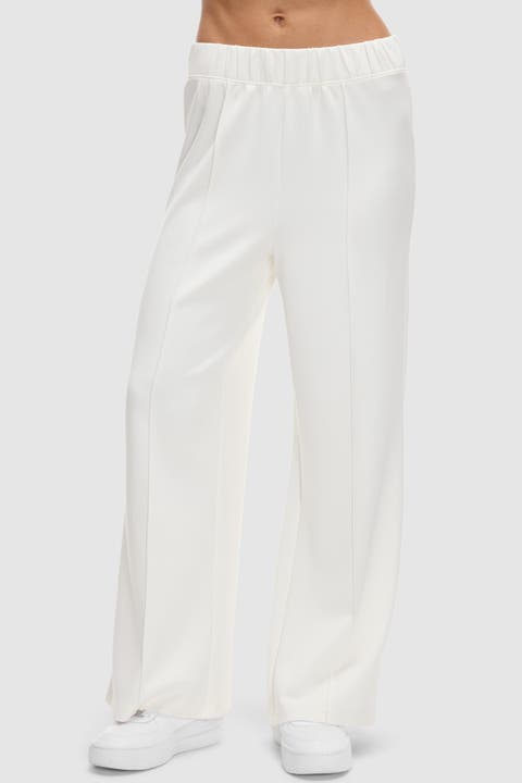 Washed Interlock Pintuck Pant