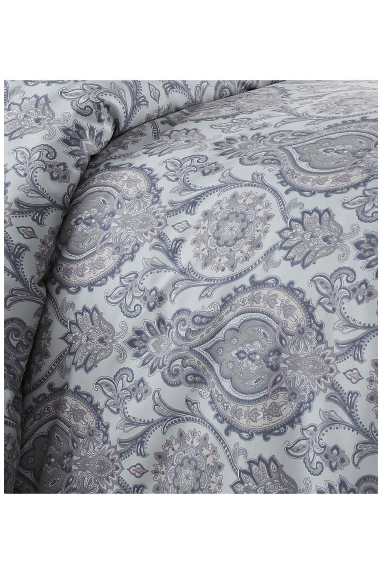 Luxury Premium Oversized Boho Paisley Print Reversible Comforter 3-Piece Set, Alternate, color, BOHO PAISLEY GREY