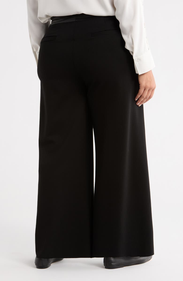 Lysse Denver High Waist Ankle Wide Leg Ponte Pants, Alternate, color, Black