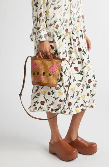 Marni Mini Tropicalia Embroidered Bucket Bag | Nordstrom