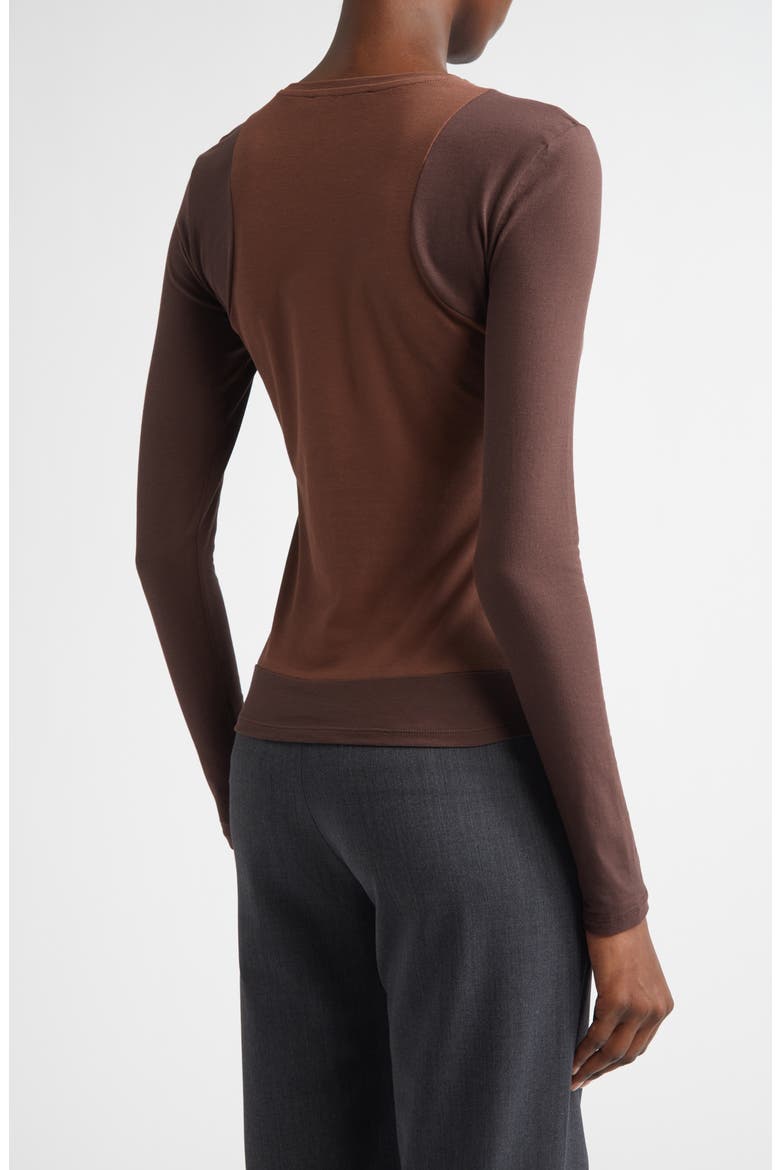 Sombrita Colorblock Organic Cotton Jersey T-Shirt, Alternate, color, BROWN