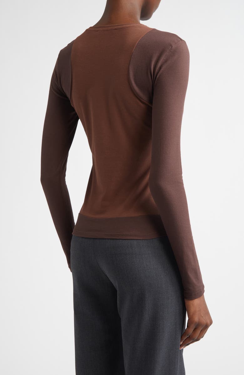 Paloma Wool Sombrita Colorblock Organic Cotton Jersey T-Shirt, Alternate, color, Brown