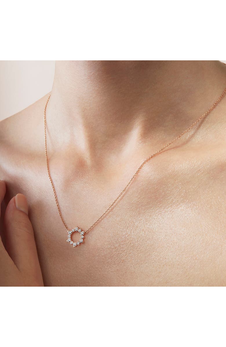 HEARTS ON FIRE Aerial Eclipse Pendant Necklace, Alternate, color, White Gold/ Diamond