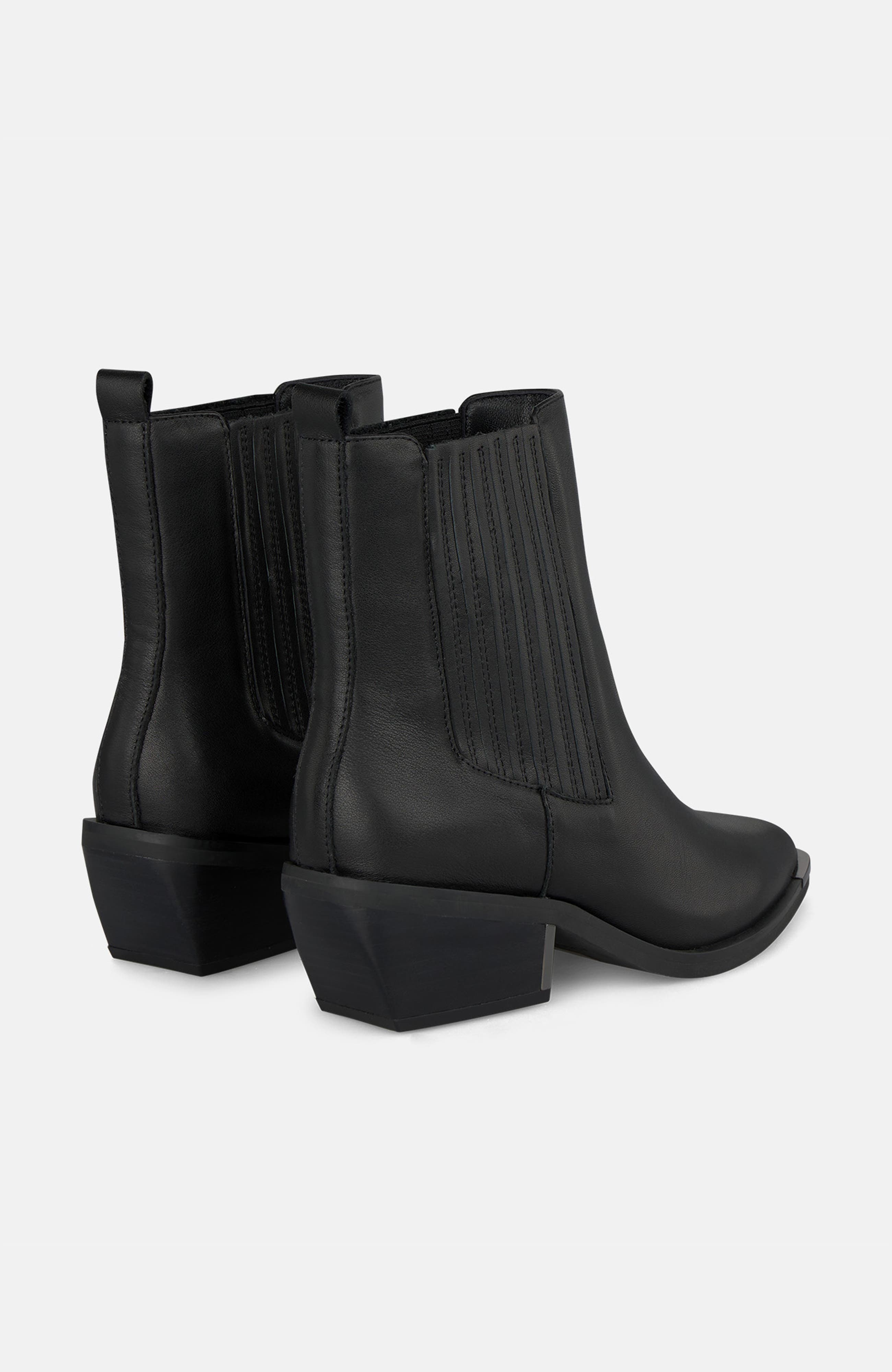 Flat Bootie with Elastic, Alternate, color, Black